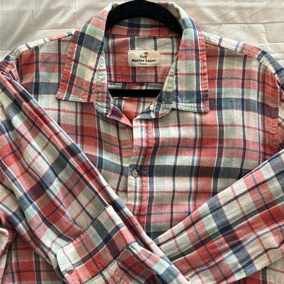 Marine Layer Men's Button Down Shirt - size Marge - Picture 1 of 2